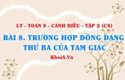 Trường hợp đồng dạng thứ Ba của tam giác: Góc-Góc? Toán 8...